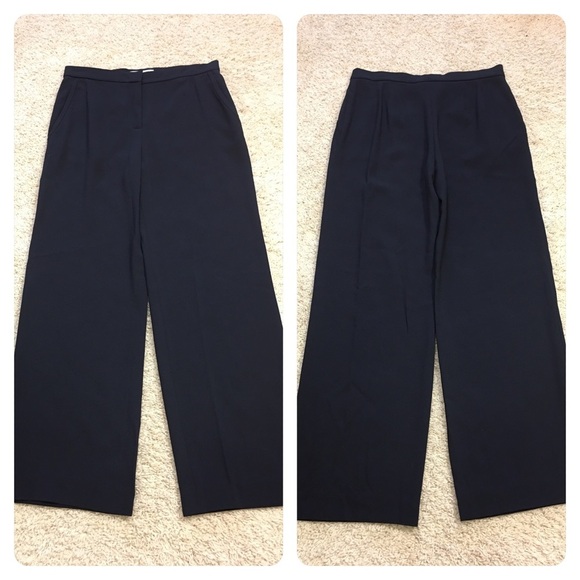 MaxMara navy high waisted pants - Picture 1 of 7